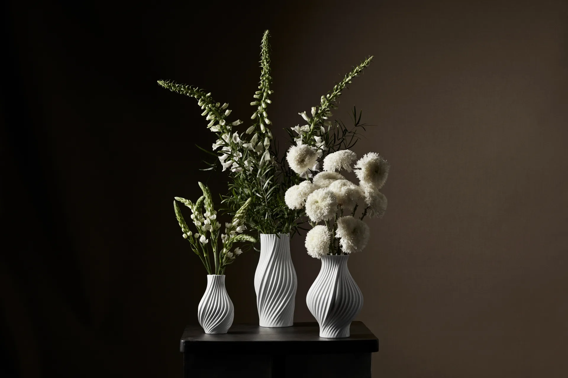 Twist vas 31 cm, Vit Lyngby Porcelæn