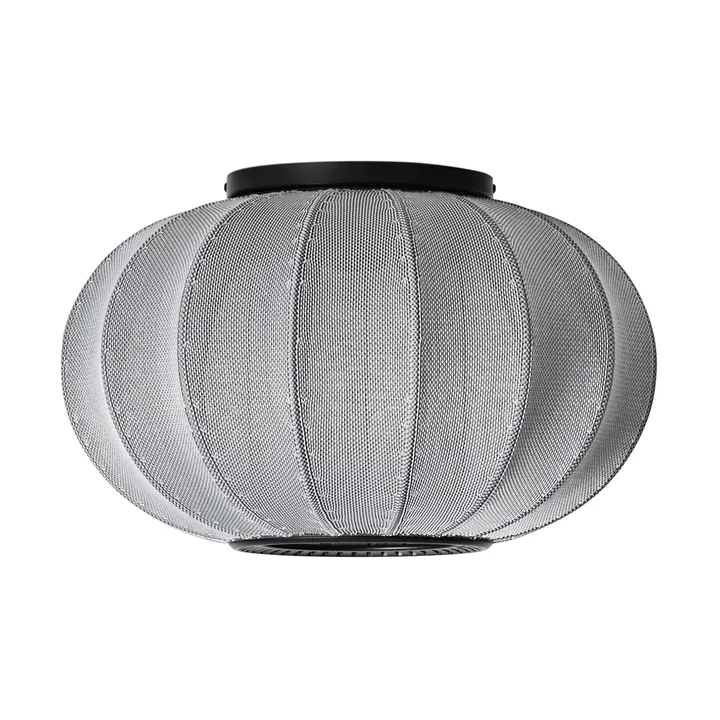 Knit-Wit 45 Oval vägg- och taklampa - Silver - Made By Hand