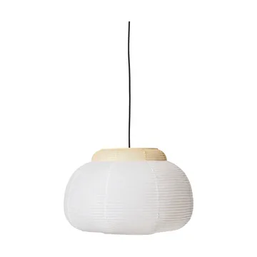Papier Single pendel Ø52 cm - Soft yellow - Made By Hand