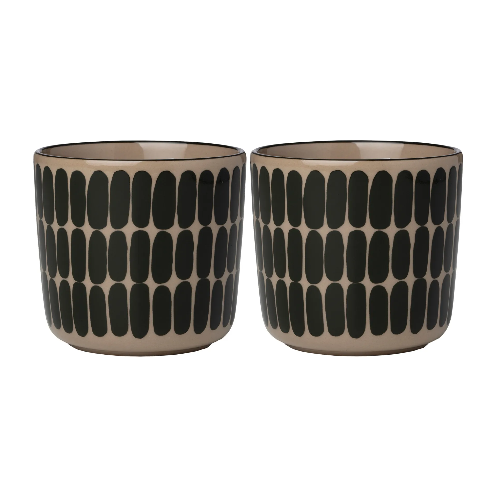 Alku kaffekopp utan öra 20 cl 2-pack, Brun-grön Marimekko