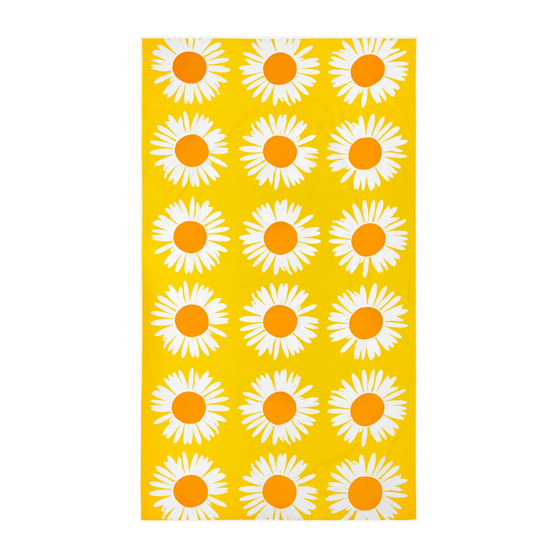 Auringonkukka duk 135x280 cm, Gul-vit Marimekko