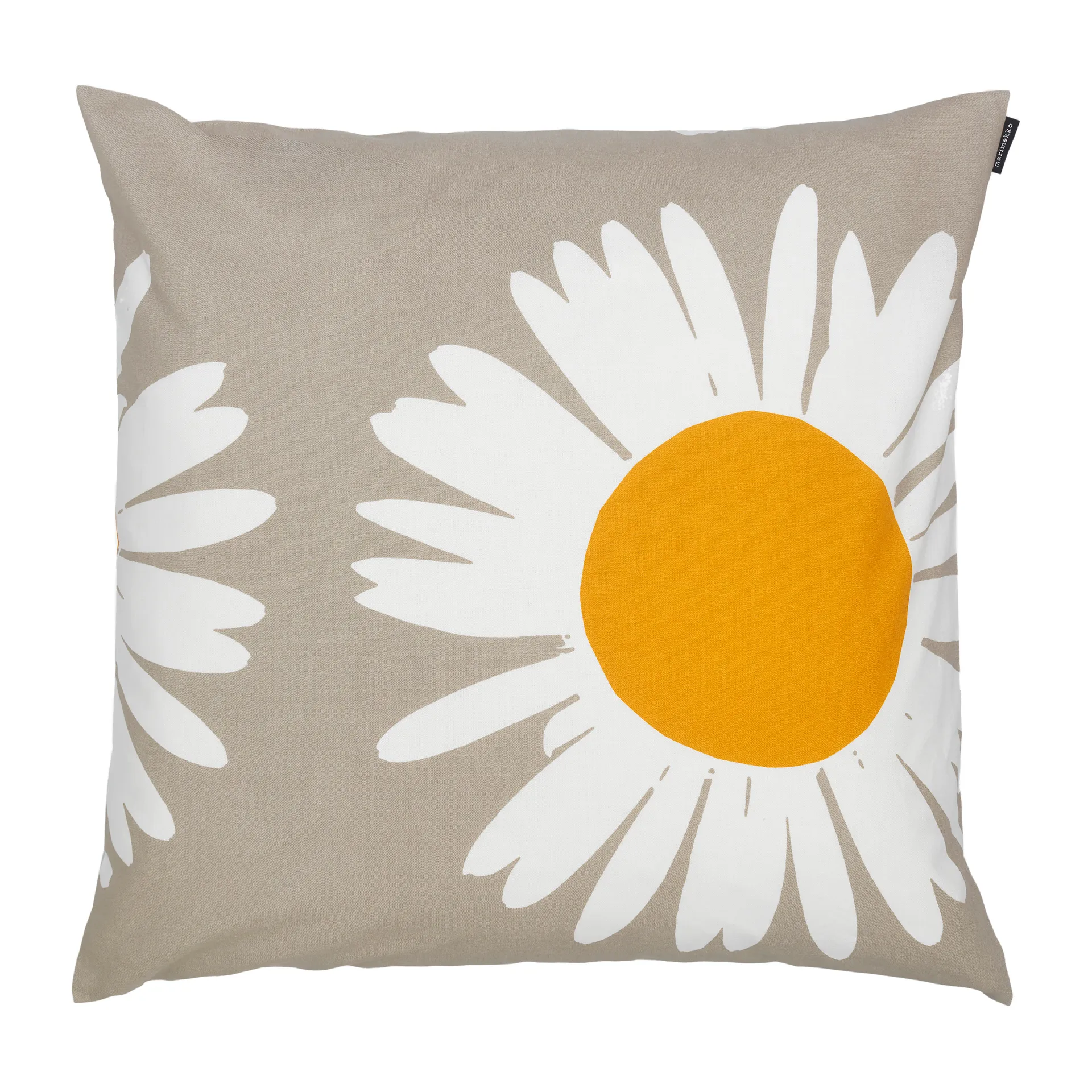 Auringonkukka kuddfodral 50x50 cm, Beige-vit Marimekko