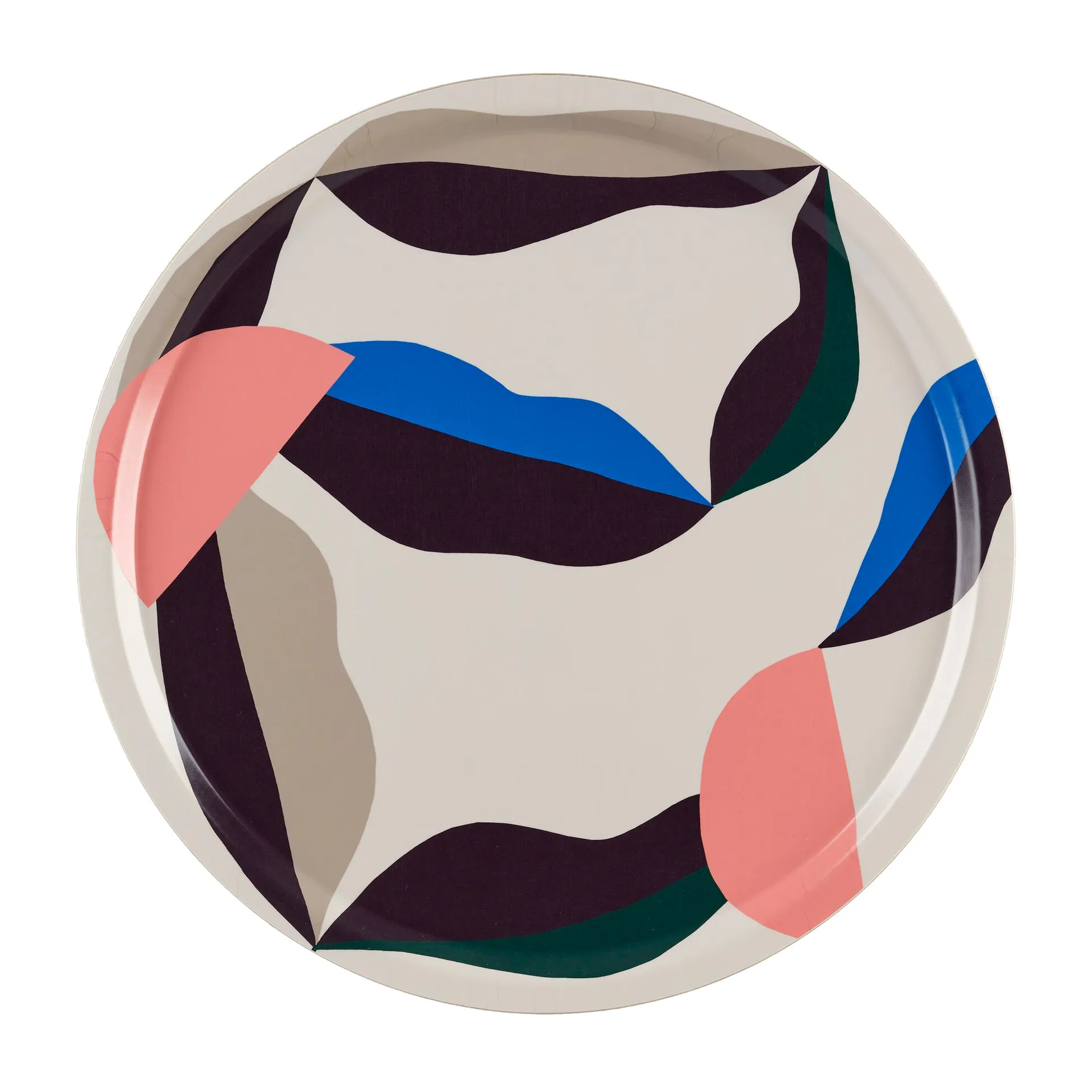 Berry bricka Ø46 cm, Naturalwhite-blue-powder Marimekko