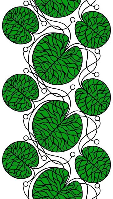 Bottna grönt tyg - grön - Marimekko