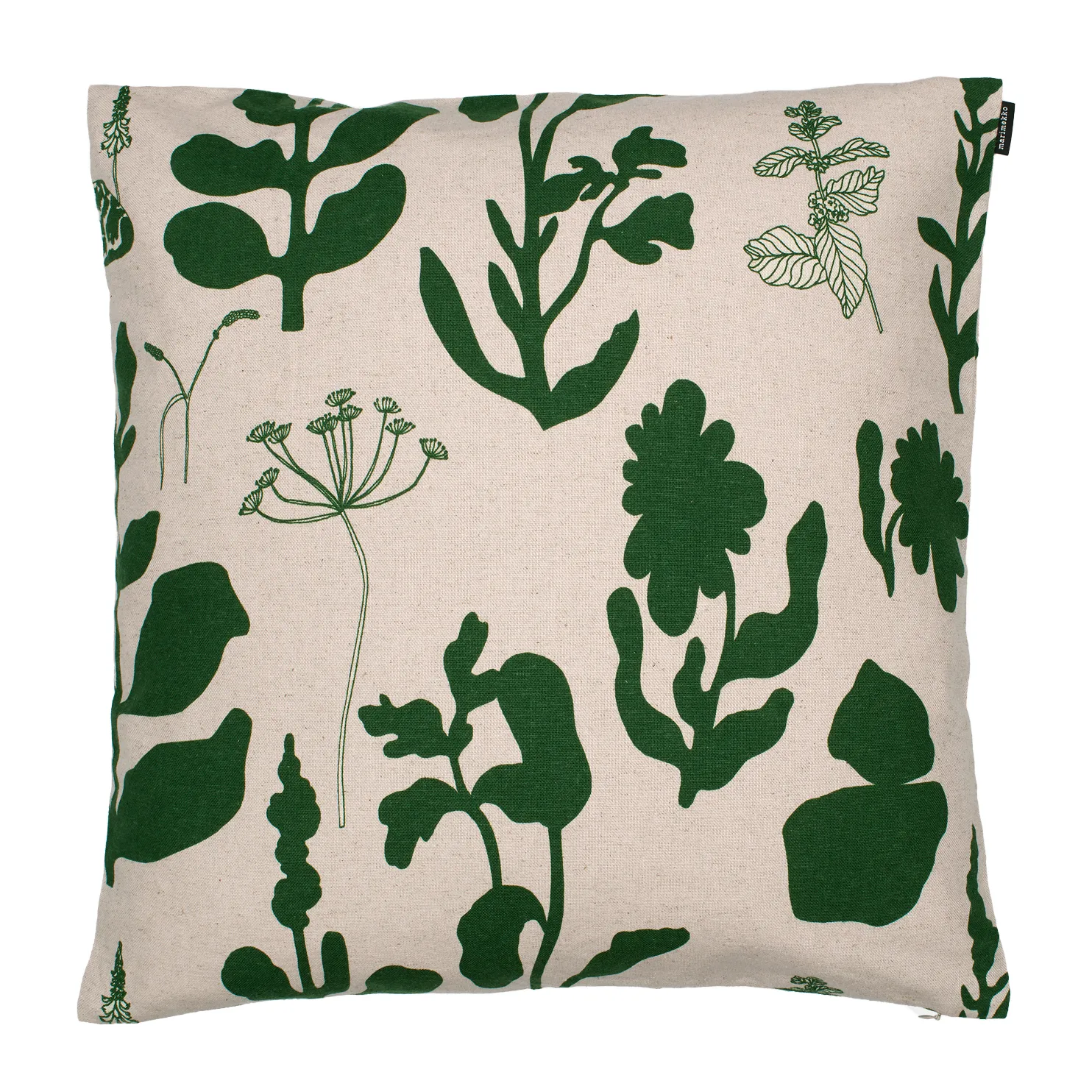 Elokuun Varjot kuddfodral 50x50 cm, Grön-beige Marimekko