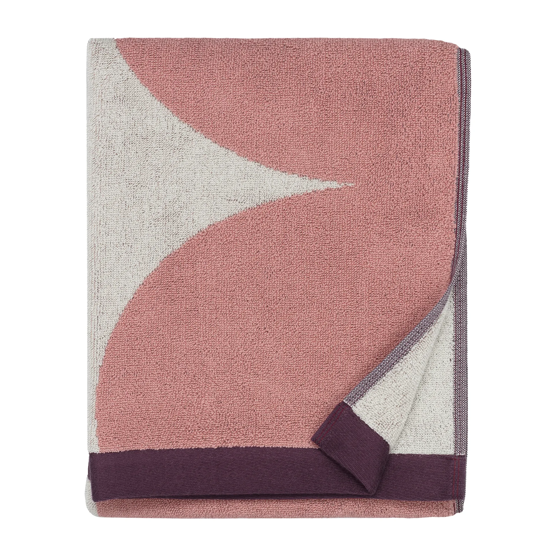 Härkä handduk 70x50 cm, vit-rosa-röd Marimekko