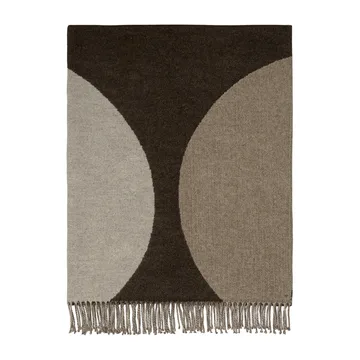 Härkä pläd 170x130 cm - svart-brun-beige - Marimekko