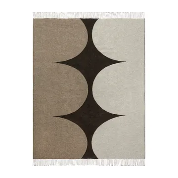 Härkä pläd 170x130 cm - svart-brun-beige - Marimekko