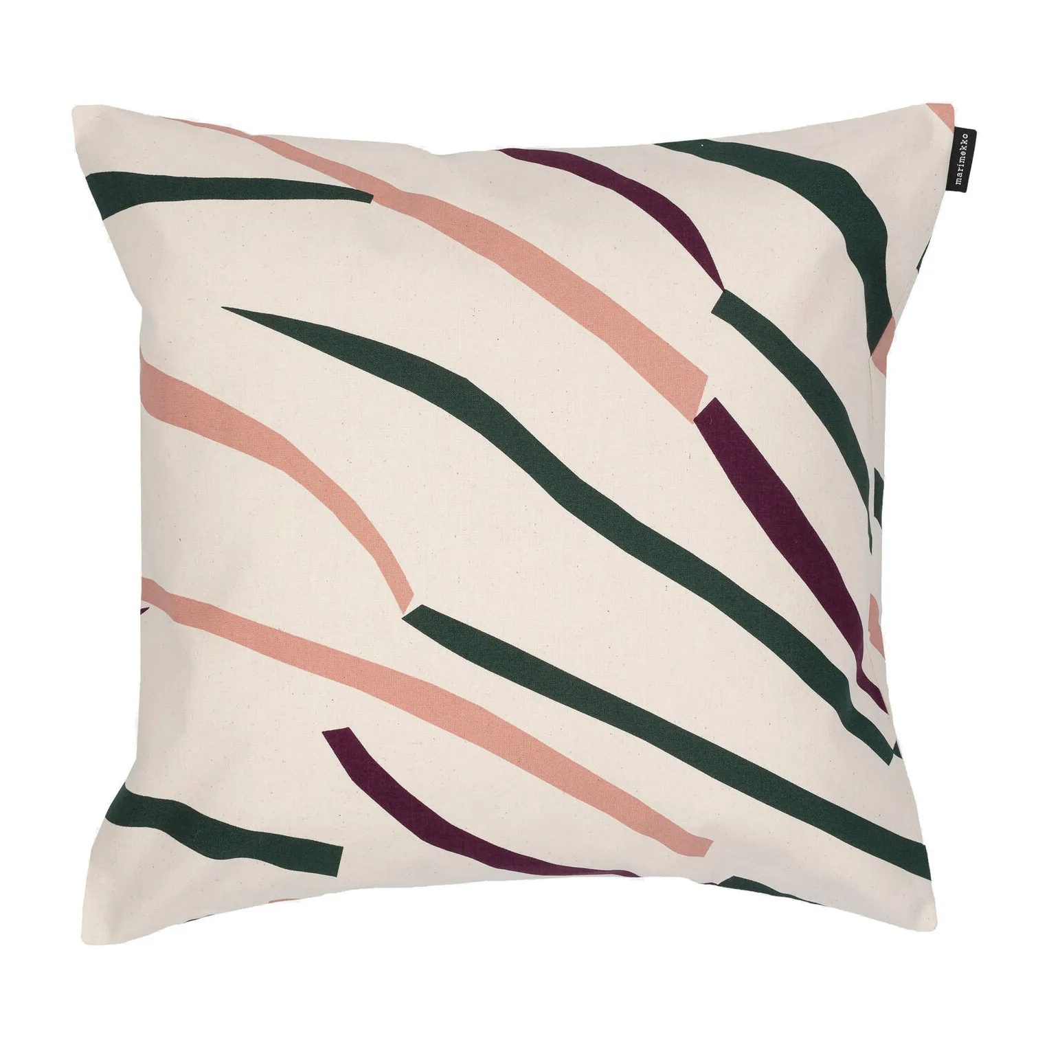 Heinikko kuddfodral 40x40 cm, Linen-red-dark- green Marimekko