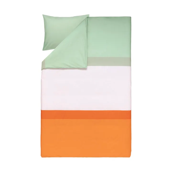Hennika bäddset 150x210 cm+50x60 cm - Orange-light pink-sage - Marimekko