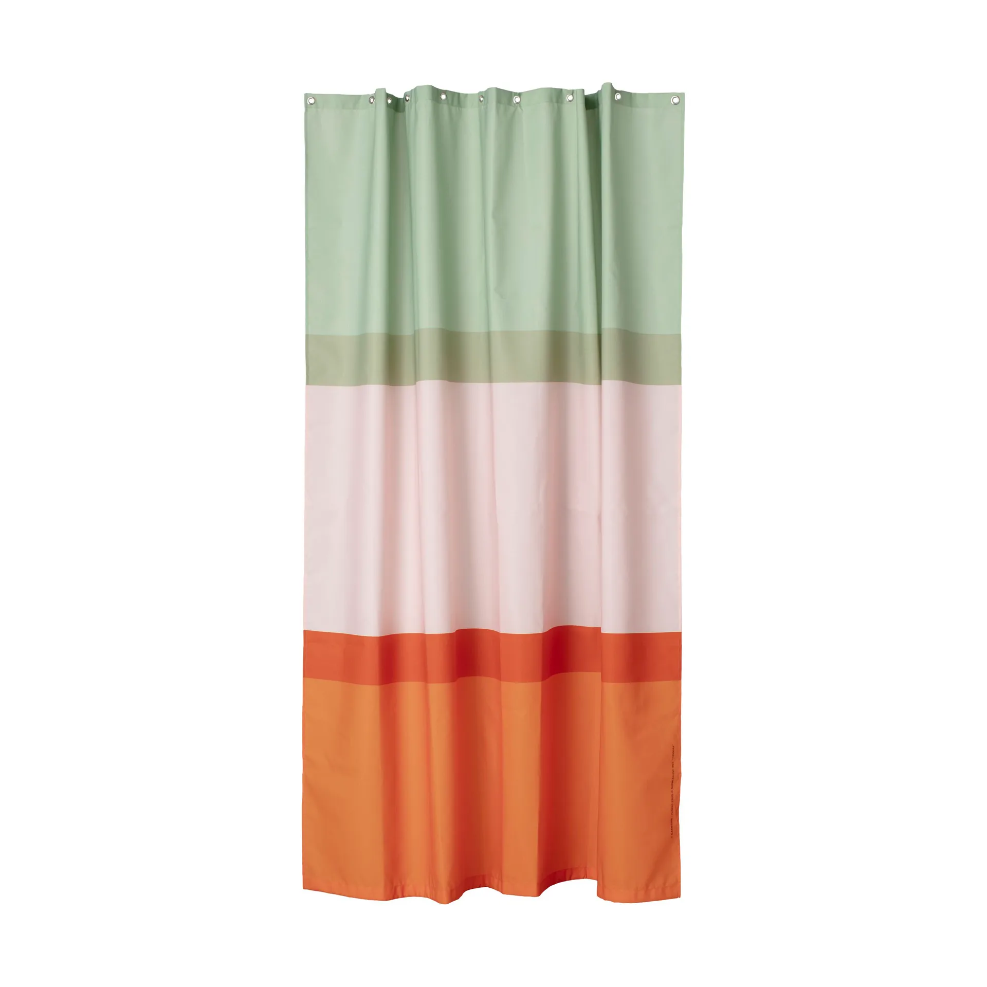 Hennika duschdraperi 180x200 cm, Orange-light pink-sage Marimekko
