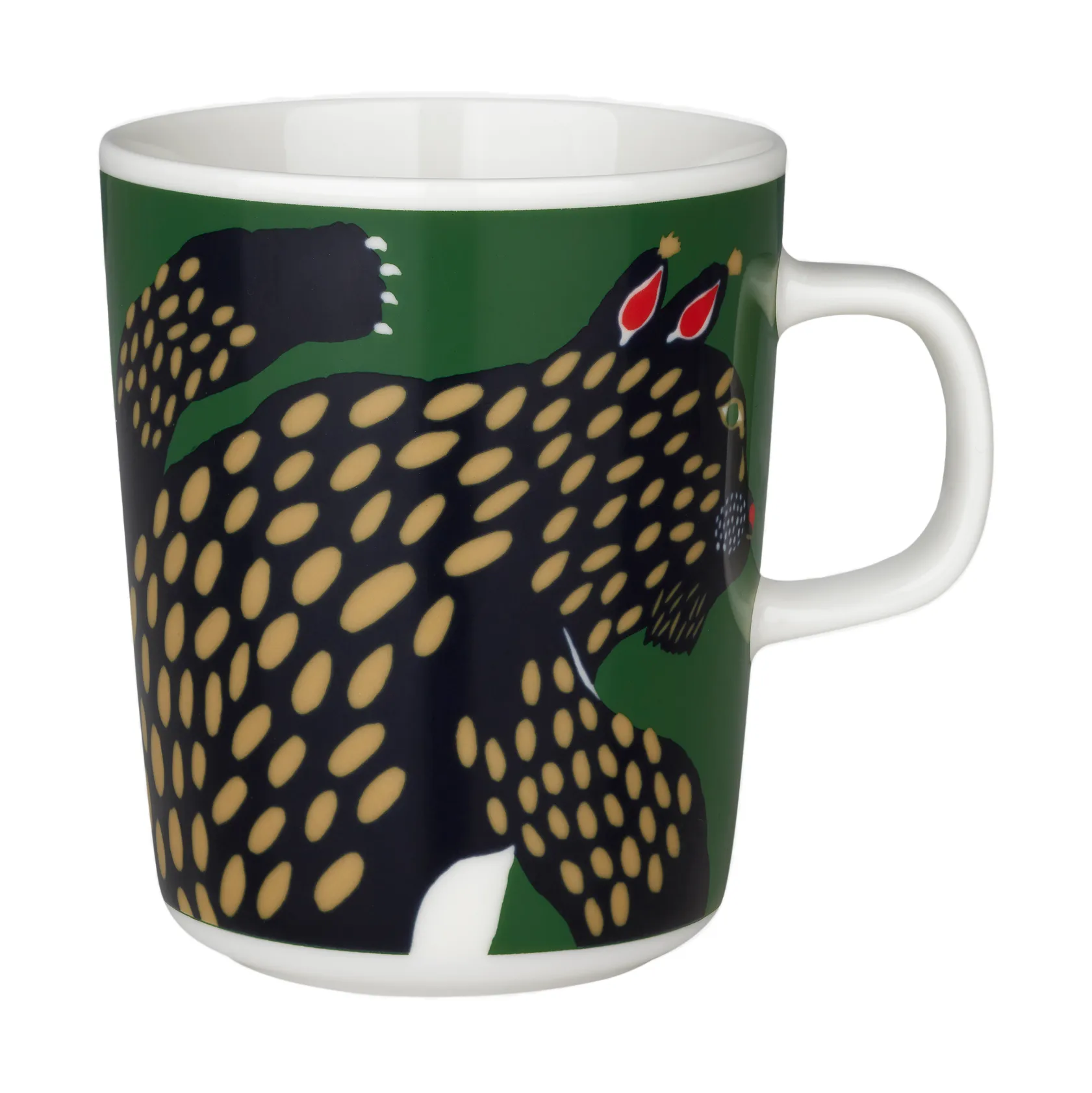 Ilves mugg 2,5 dl, White-green-dark blue Marimekko