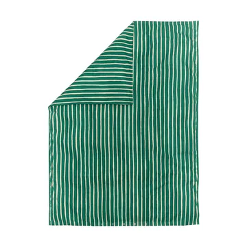 Iso Piccolo påslakan - Off white-emerald - Marimekko