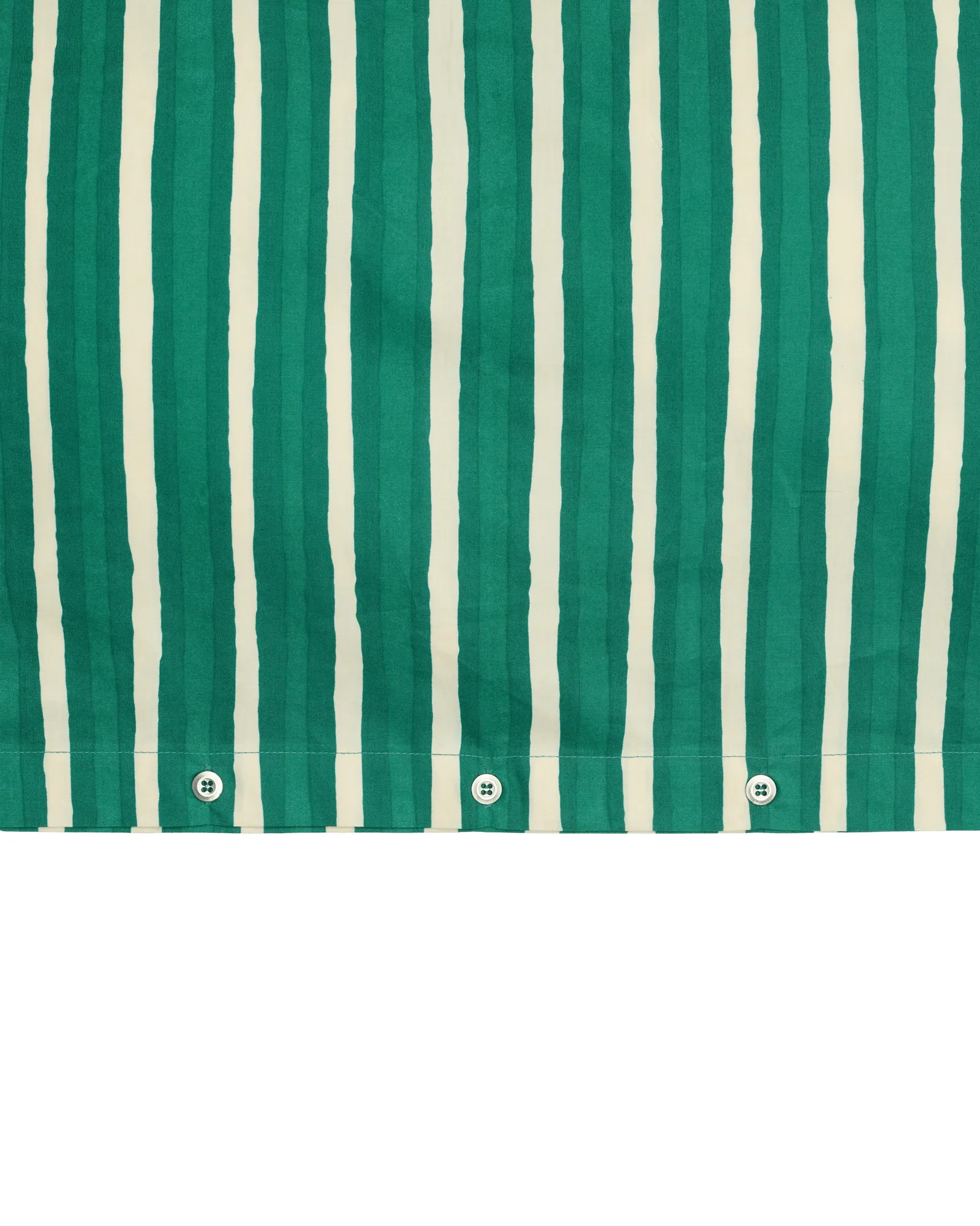 Iso Piccolo påslakan, Off white-emerald Marimekko