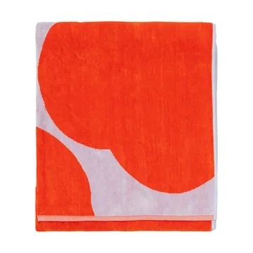 Iso Unikko badhandduk - Blue lilac-orange red, 100x180 cm - Marimekko
