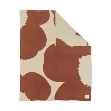 Iso Unikko pläd - Off white-chestnut, 130x170 cm - Marimekko