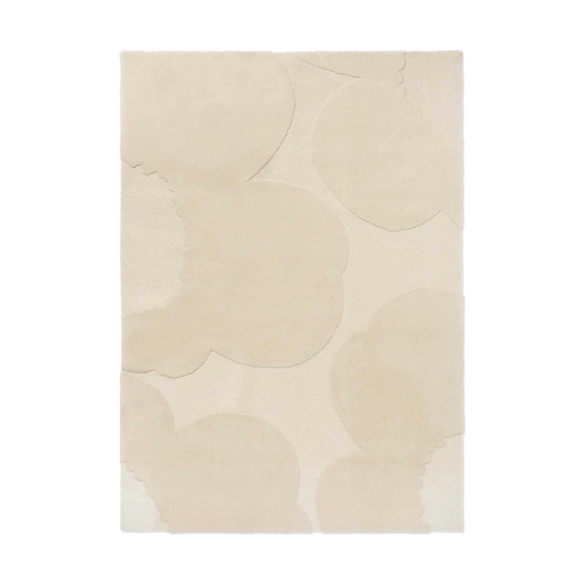 Iso Unikko ullmatta, Natural White, 170x240 cm Marimekko