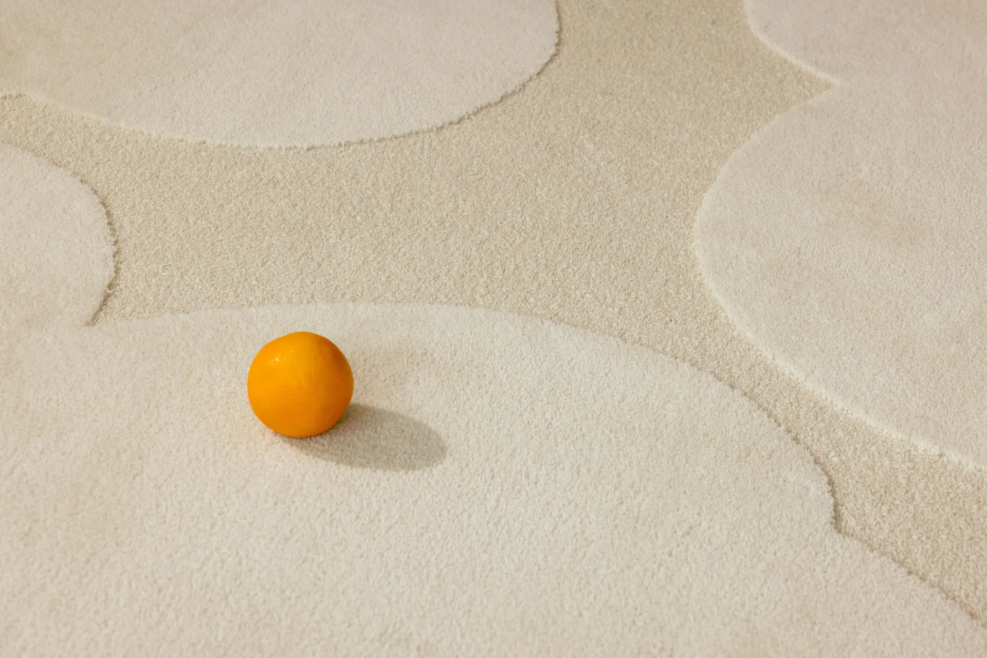 Iso Unikko ullmatta, Natural White, 200x300 cm Marimekko
