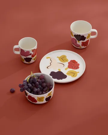 Kukasta Kukkaan skål - White-pink-terrac-plum, 50 cl - Marimekko