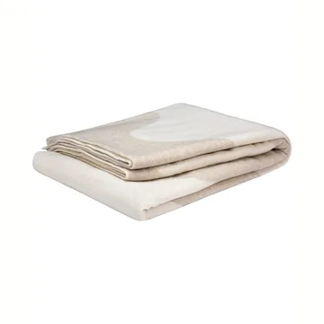 Lokki filt stickad 130x180 cm - Beige-vit - Marimekko