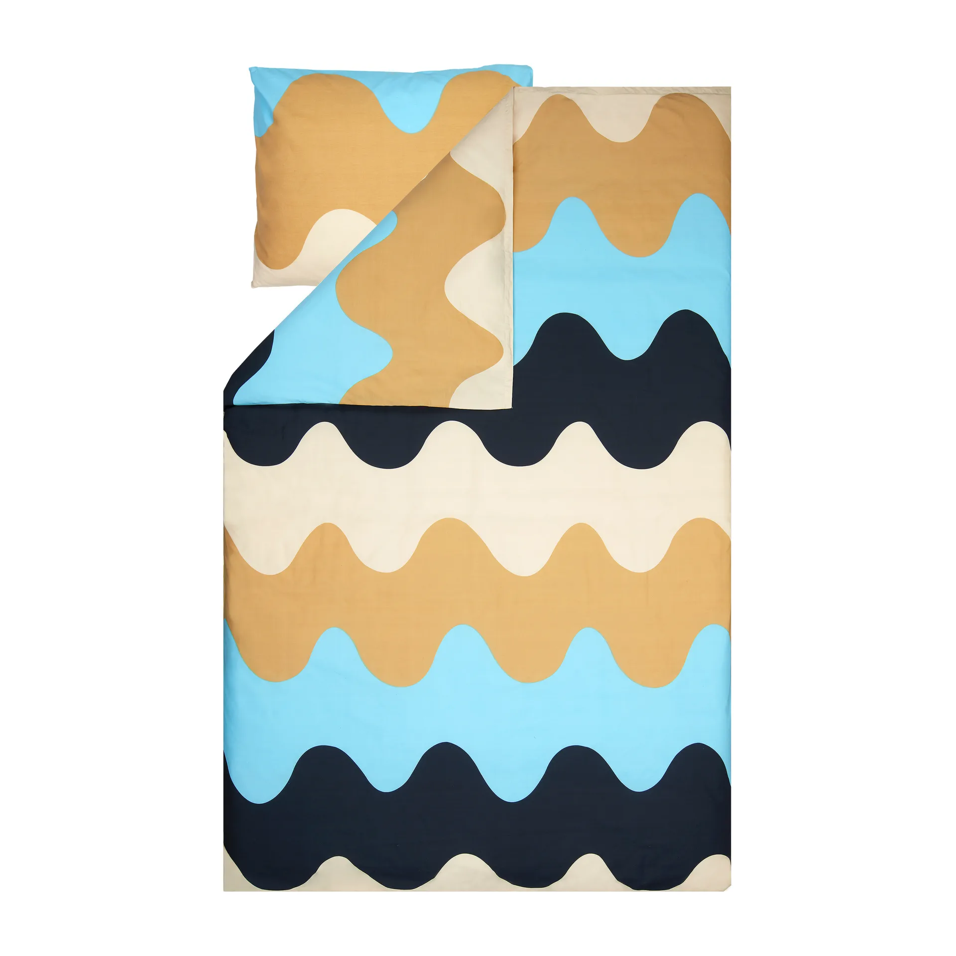 Lokki örngott 50x60 cm, Beige-blå Marimekko