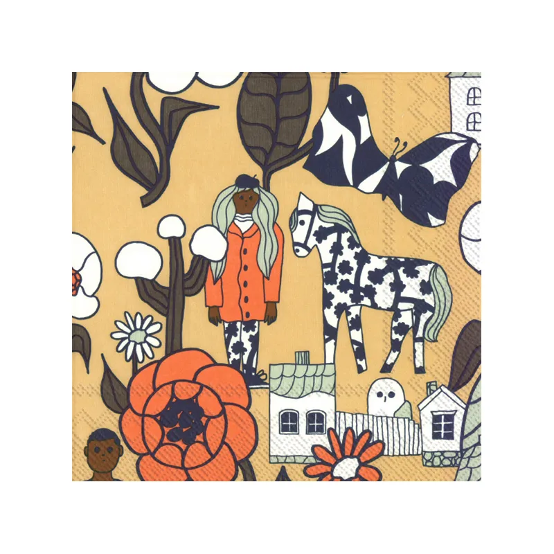 Marikylä servett 20-pack, Cream Marimekko