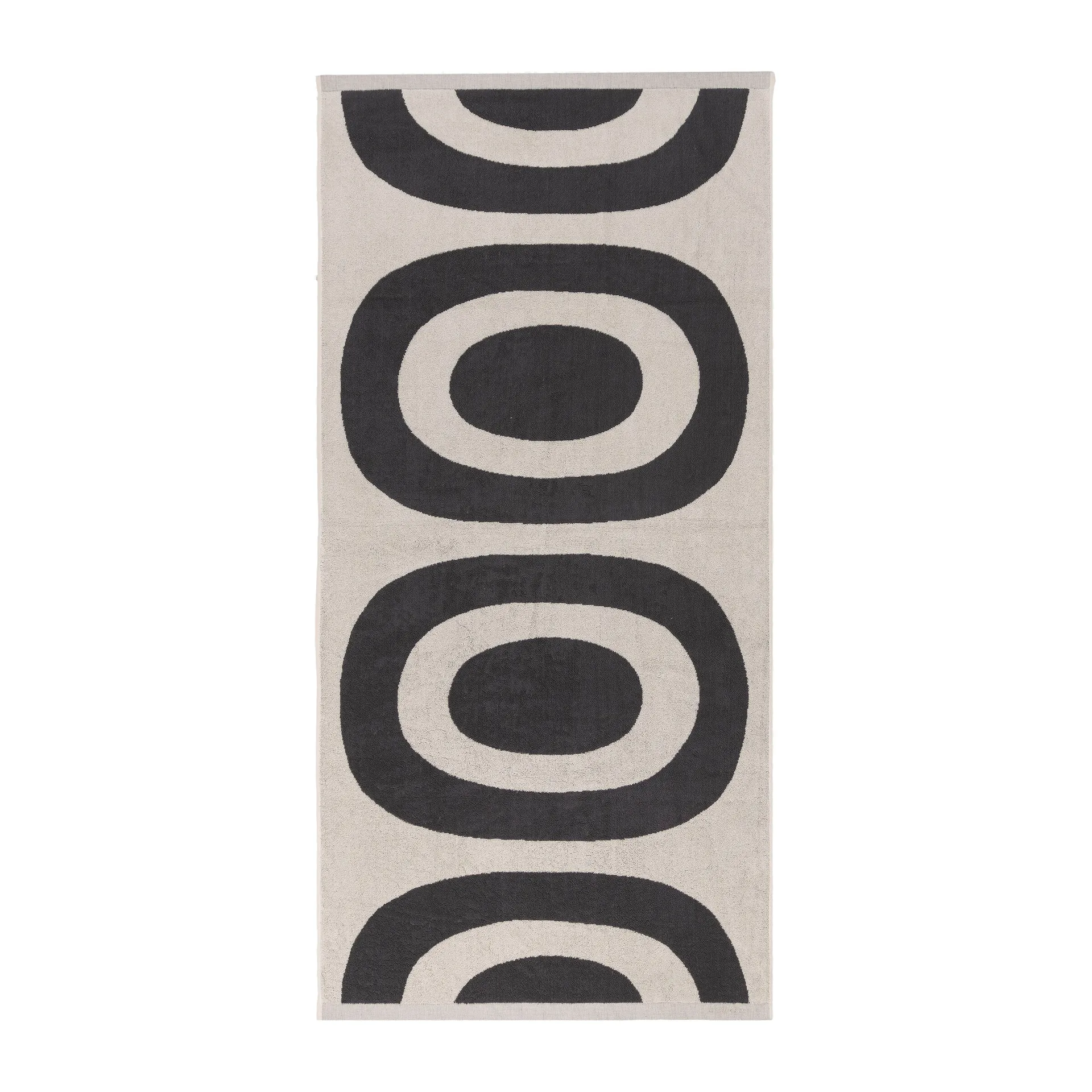 Melooni badlakan 70x150 cm, Charcoal-off white Marimekko