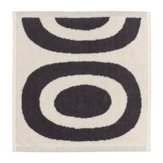 Melooni handduk 30x30 cm, Charcoal-off white Marimekko