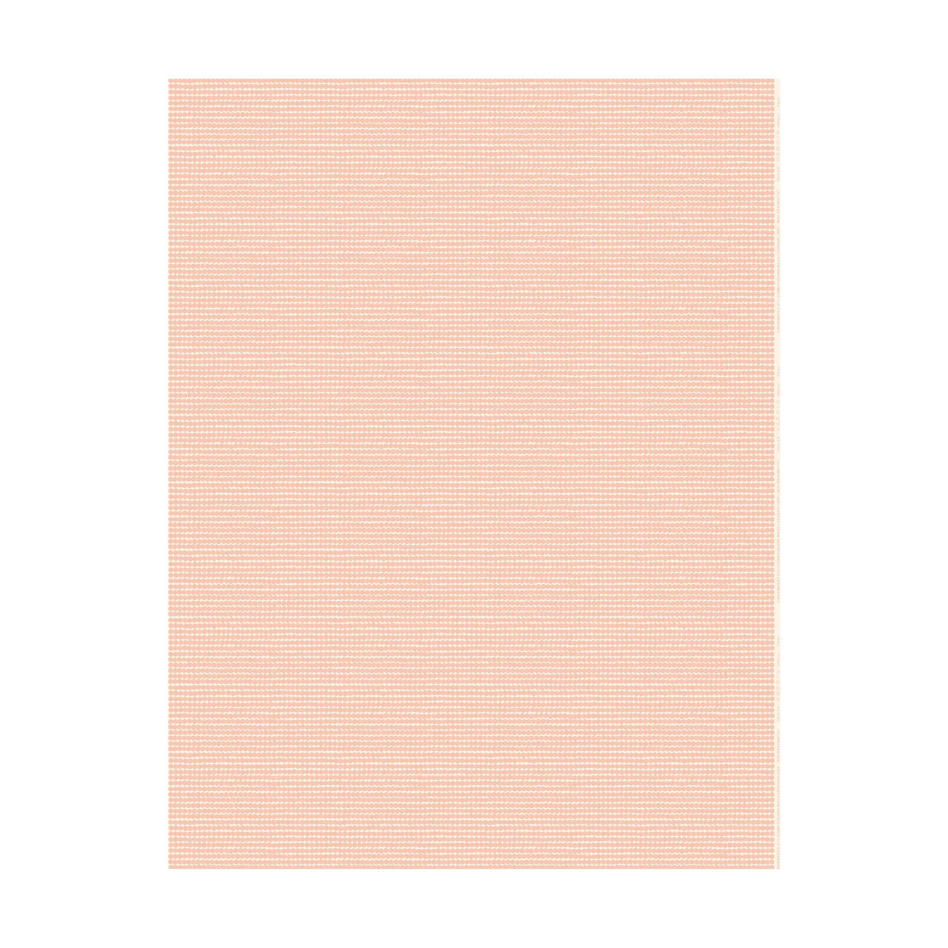 Mini Räsymatto vaxduk, Cotton-peach Marimekko