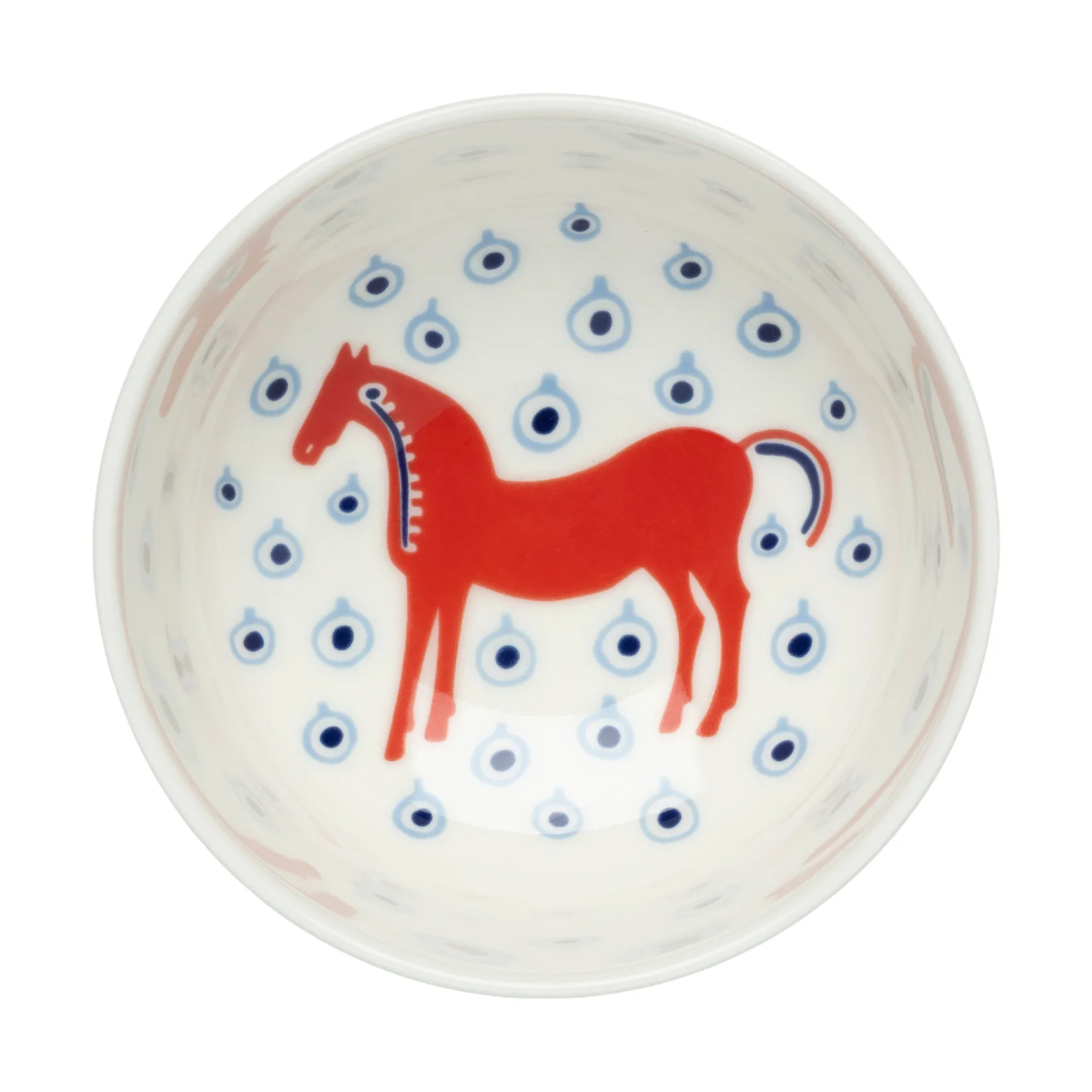 Musta Tamma skål 3 dl, Off white-orange red-light blue Marimekko