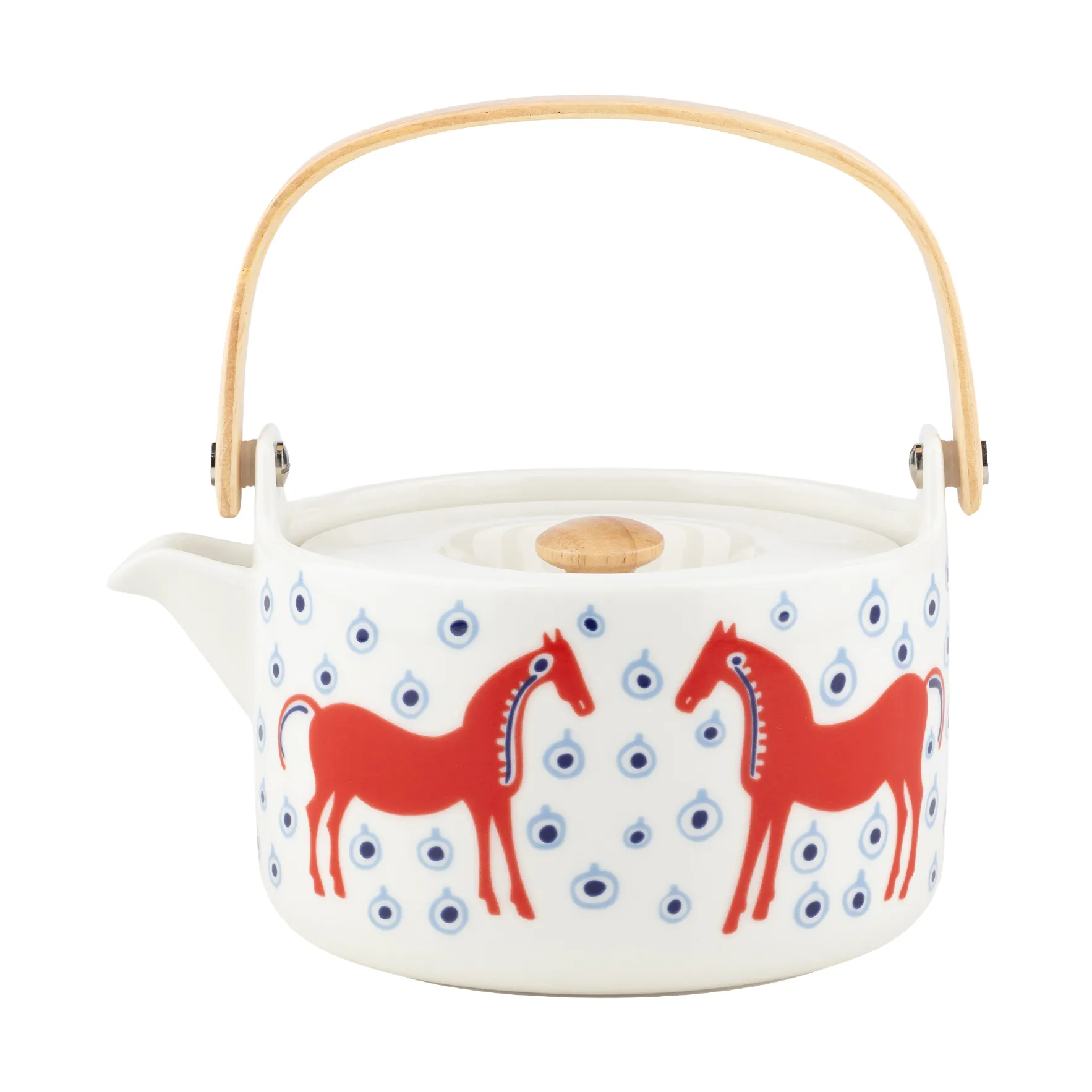 Musta Tamma tekanna 7 dl, Off white-orange red-light blue Marimekko