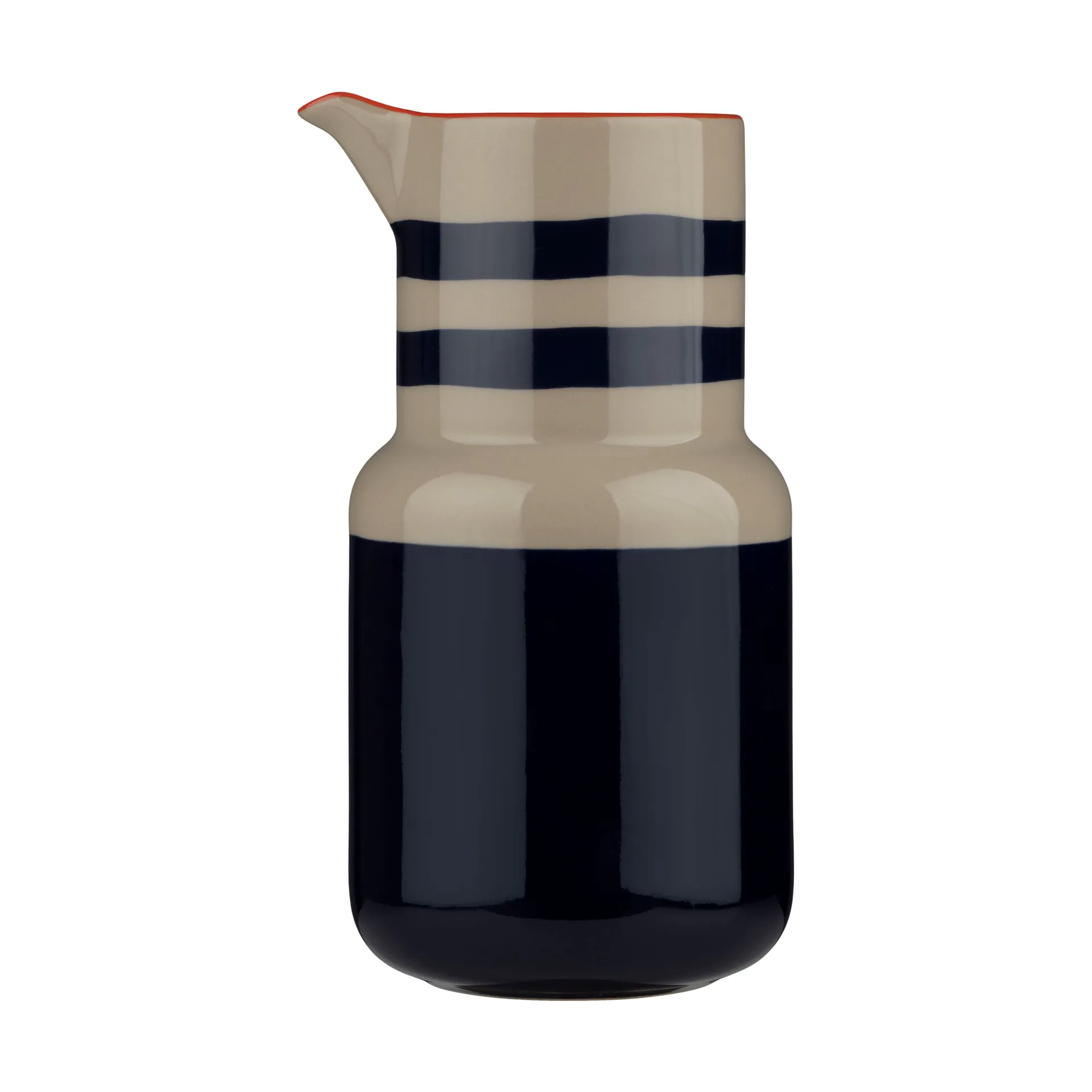 Oiva karaff 0,65 dl, Terra-cobalt-black Marimekko