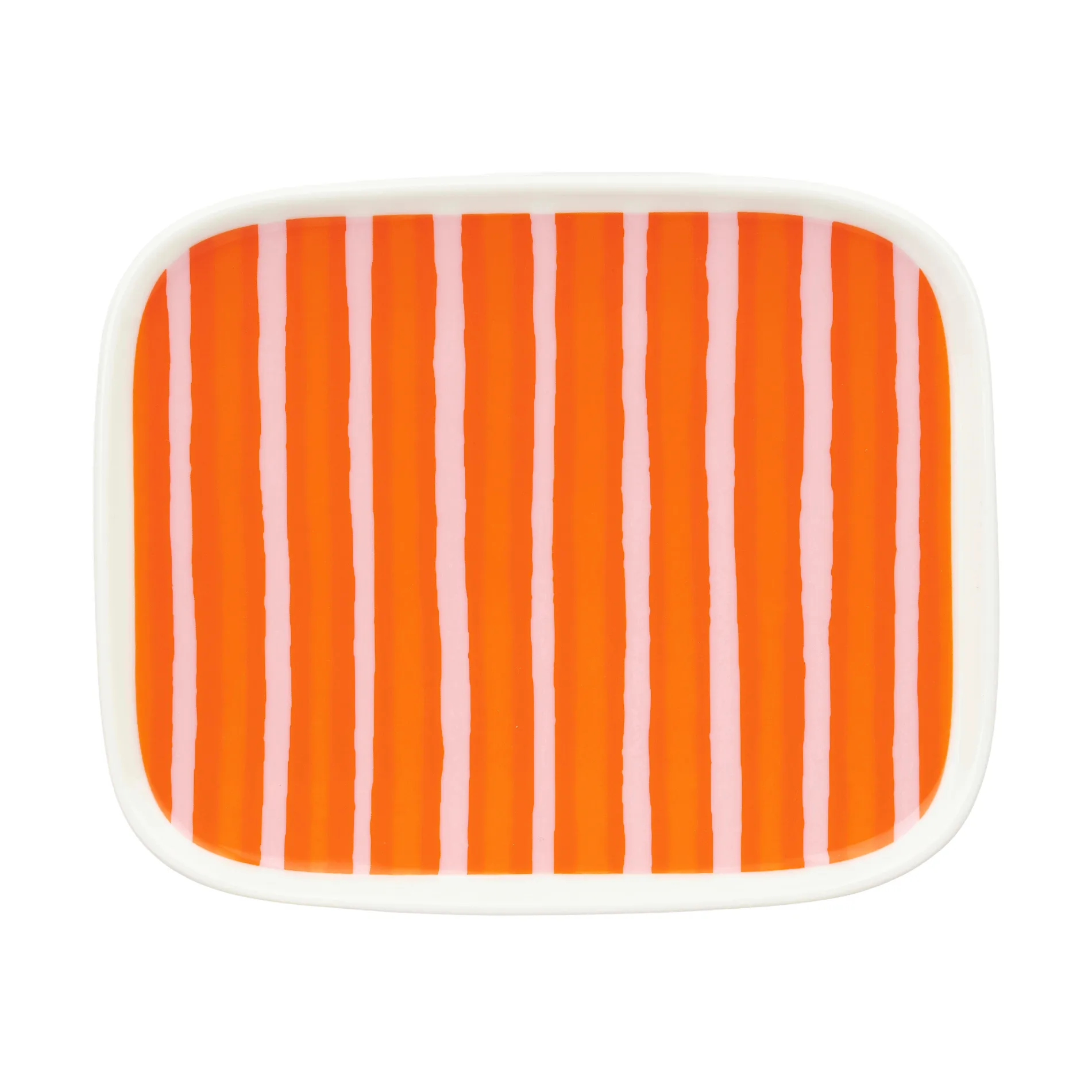 Oiva Piccolo tallrik 12x15 cm, Orange-pink Marimekko