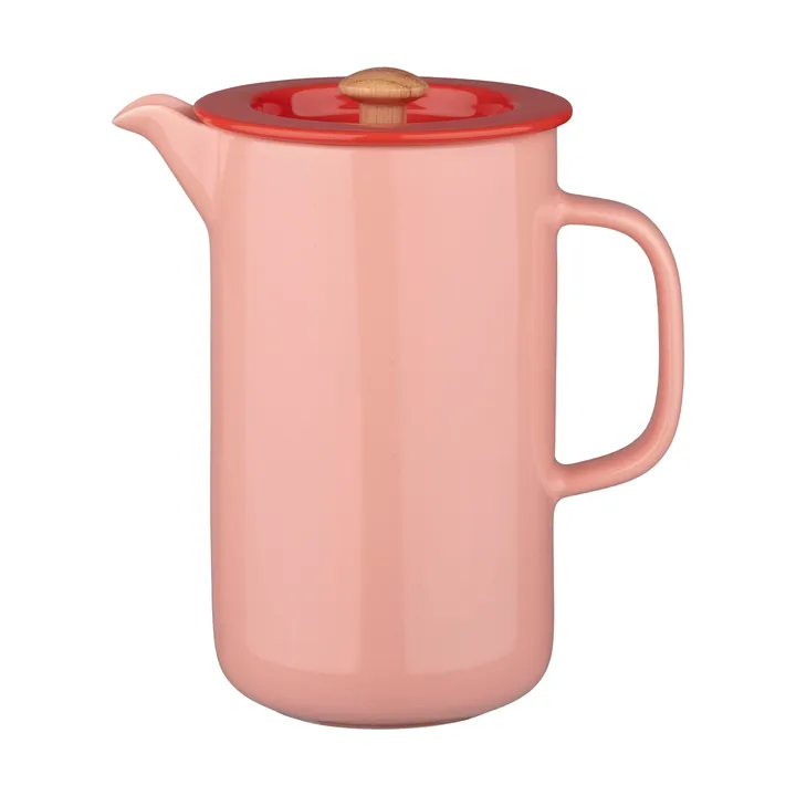 Oiva presskanna - Salmon red-tomato red - Marimekko