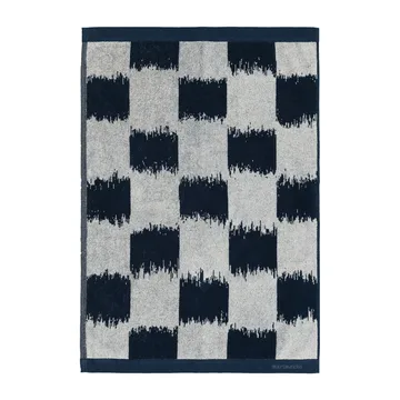 Ostjakki handduk dark blue-off white - 50x70 cm - Marimekko