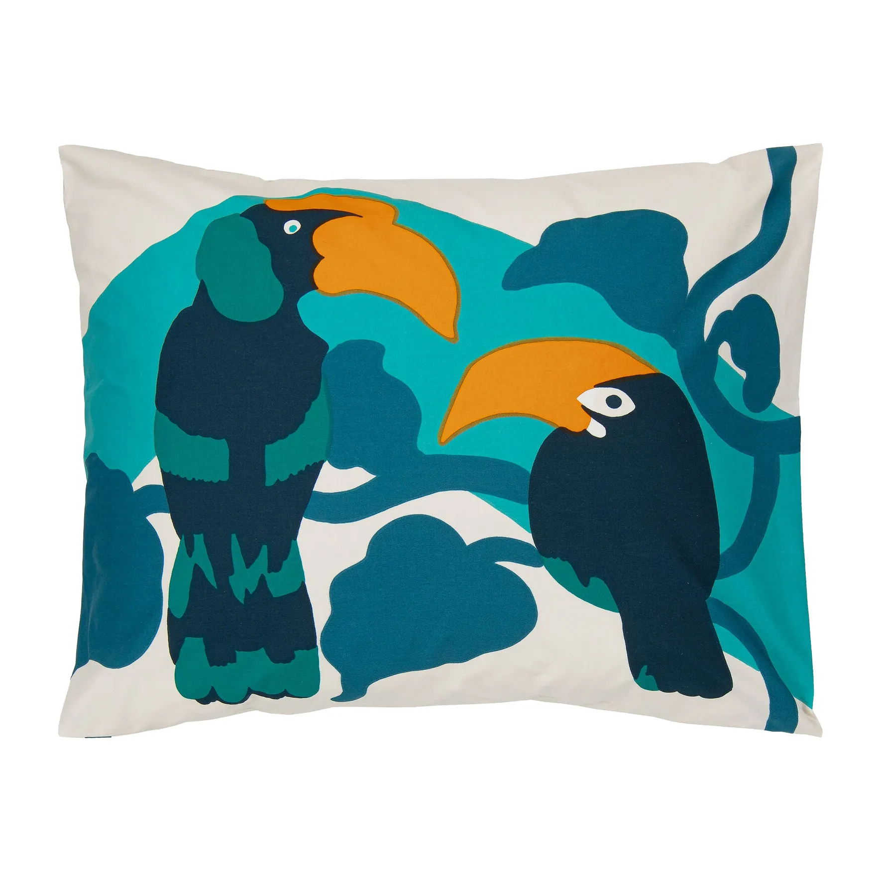 Pepe örngott 50x60 cm, Beige-turkos-blå Marimekko