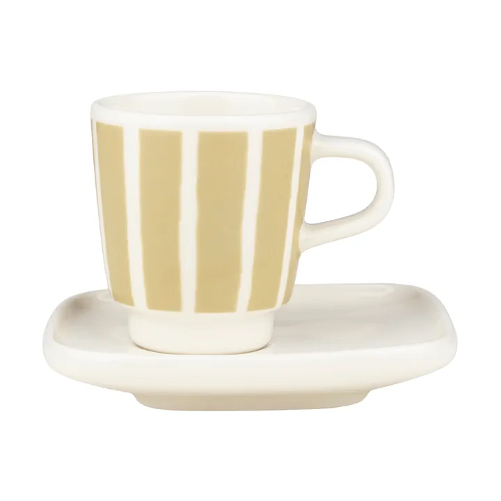 Piccolo espresso kopp med fat - White-sand, 5 cl - Marimekko