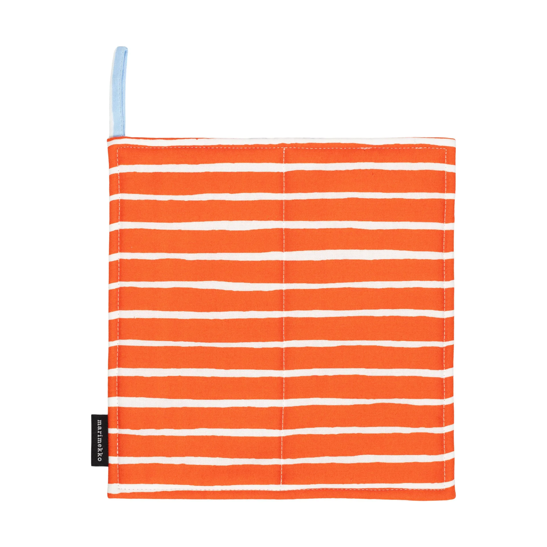 Piccolo grytlapp 21,5x21,5 cm, White-tomato red-light blue Marimekko