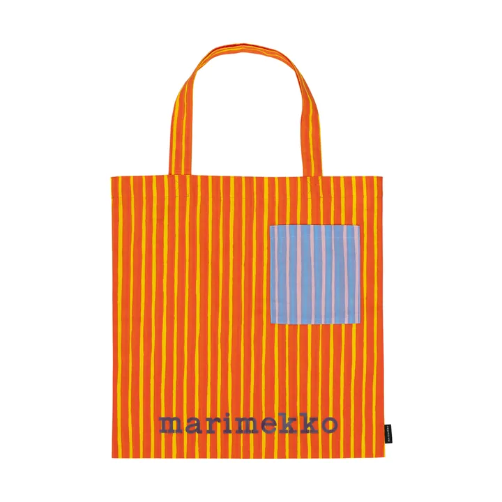 Piccolo tygpåse - Orange, med ficka, 43x44 - Marimekko