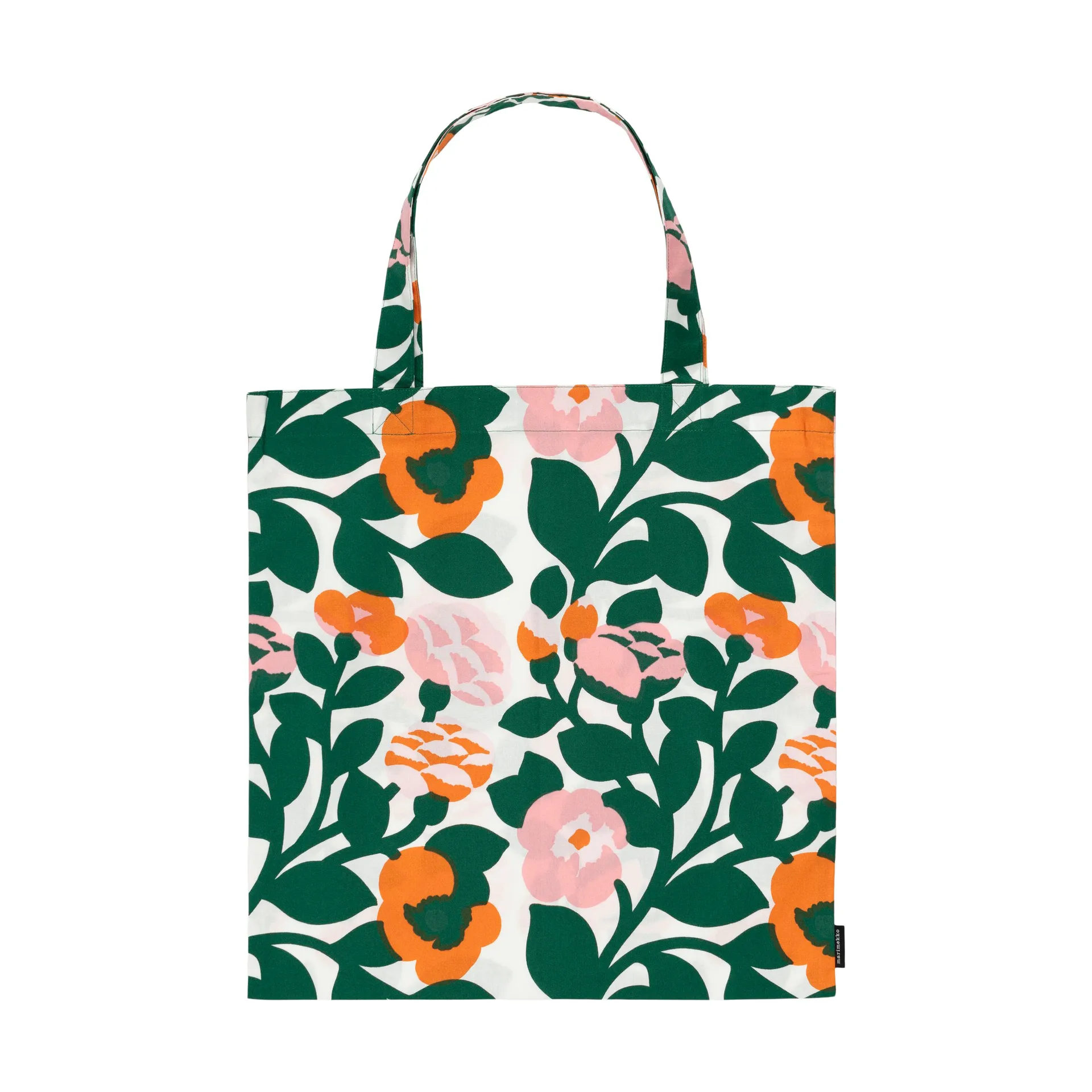 Pieni green green väska 44x43 cm, Grön-orange Marimekko