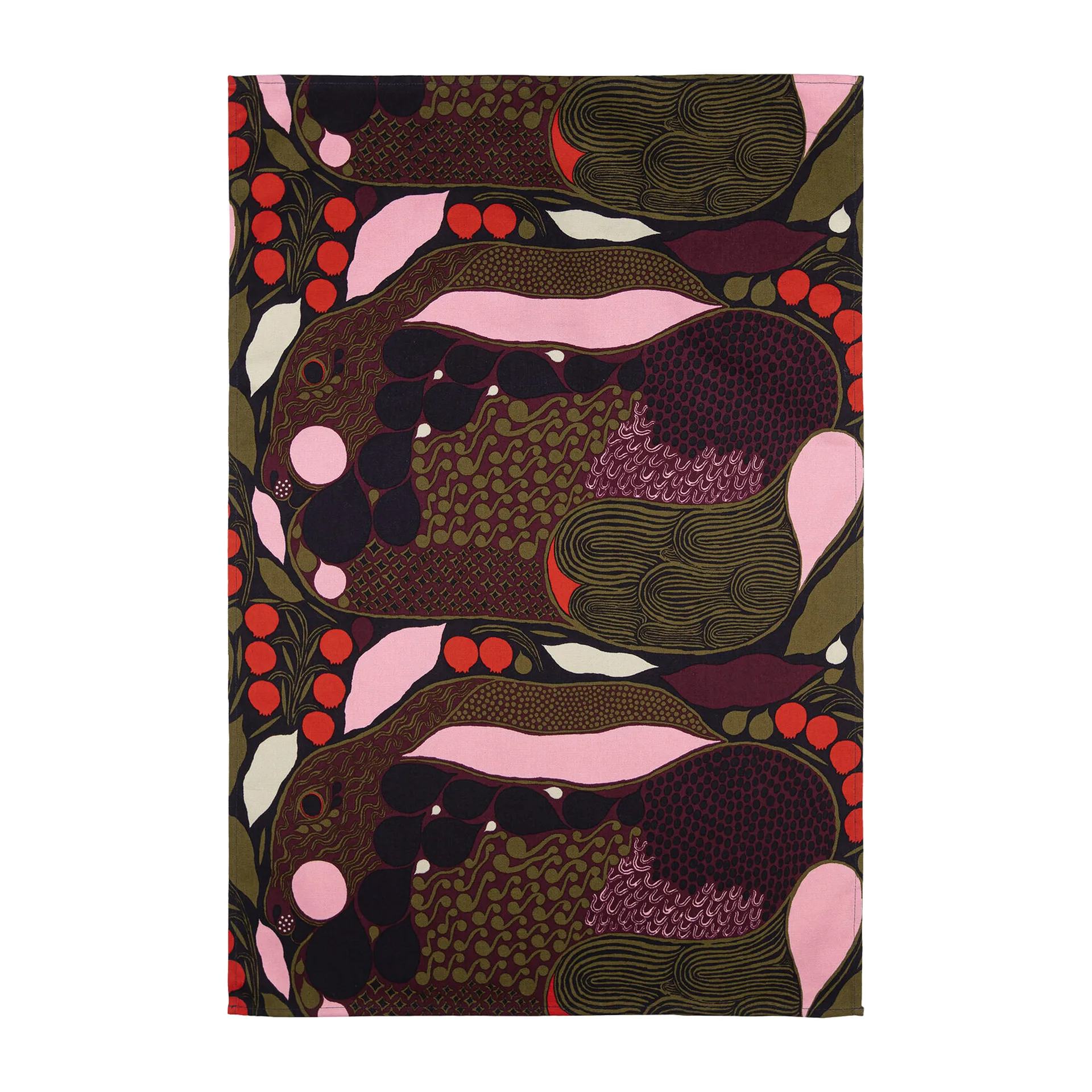 Pieni Rusakko kökshandduk 43x70 cm, Rosa-brun Marimekko