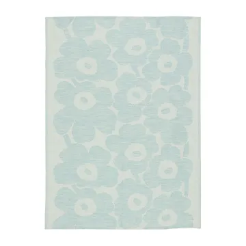 Pieni Unikko kökshandduk bomull-linne 50x70 cm - Off white-light blue - Marimekko
