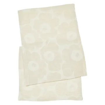 Pieni Unikko löpare beige-svart-vit - 47x150 cm - Marimekko