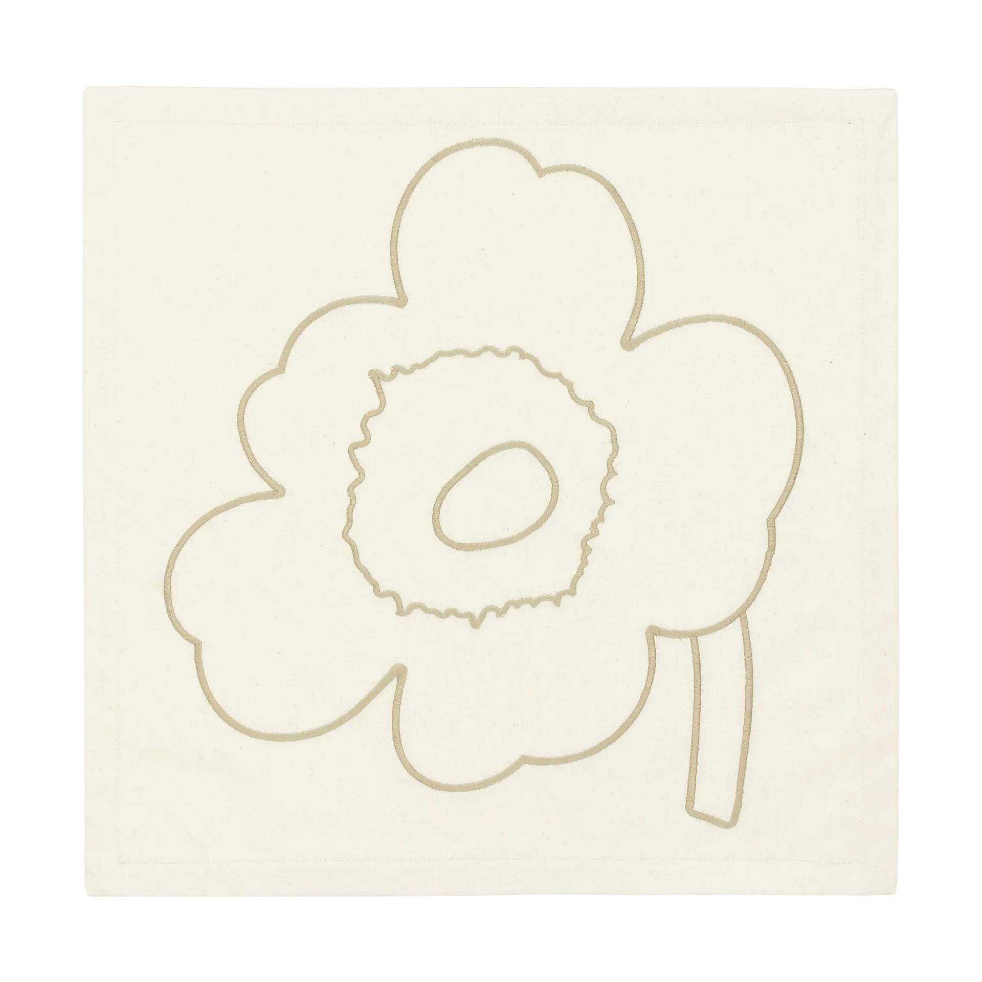 Piirto Unikko bomullsservett 3-pack, Off white-straw Marimekko