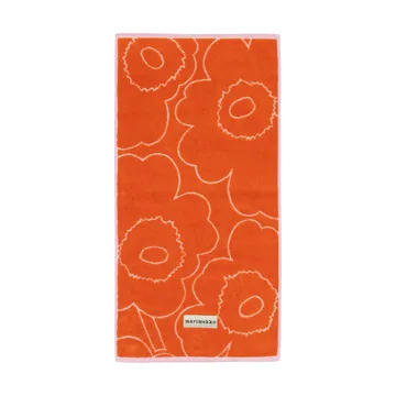 Piirto Unikko handduk 50x100 cm - Burnt orange-pink - Marimekko