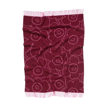 Piirto Unikko pläd 130x170 cm - Burgundy-fuchsia - Marimekko