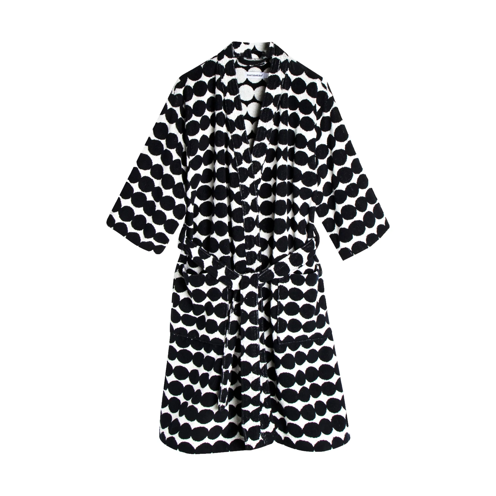Räsymatto badrock, Black-white, S Marimekko