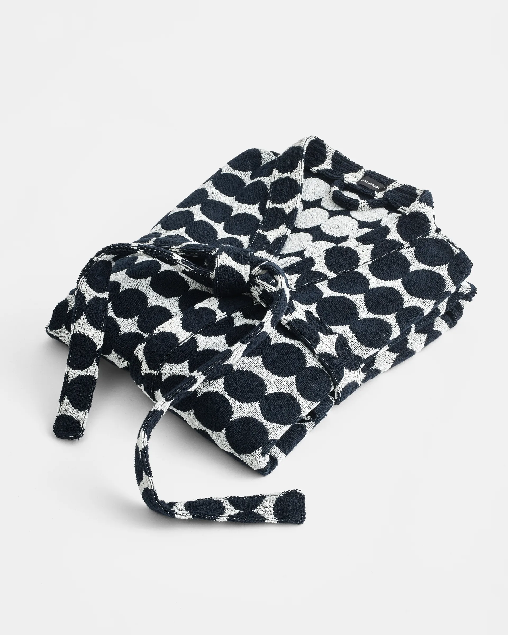 Räsymatto badrock, Black-white, S Marimekko