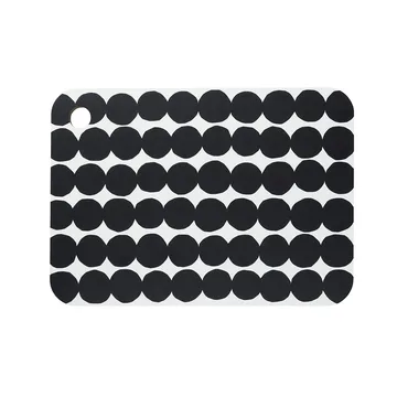 Räsymatto skärbräda - svart-vit - Marimekko
