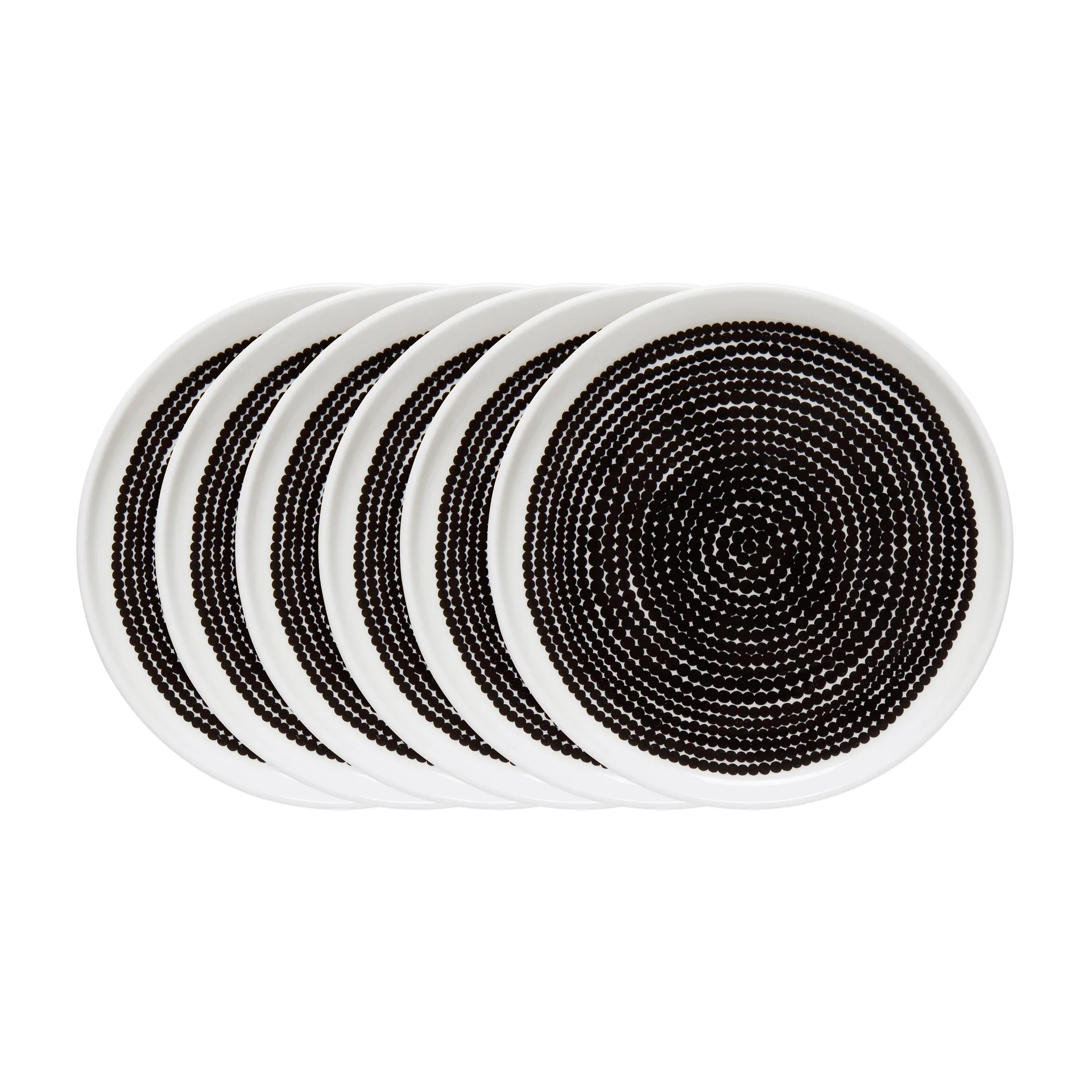 Räsymatto tallrik Ø 25 cm - 6 pack små prickar Marimekko
